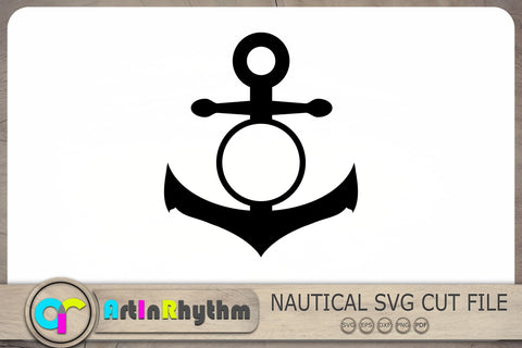 Anchor Svg, Anchor Circle Monogram Svg, Nautical Svg SVG Artinrhythm shop 