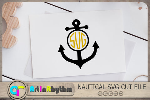 Anchor Svg, Anchor Monogram Svg, Nautical Svg SVG Artinrhythm shop 