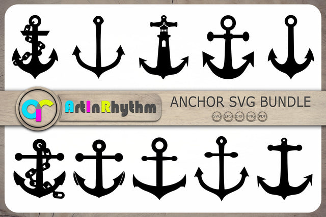 Anchor Svg Bundle, Anchors Svg, Anchor Svg, Nautical Svg SVG Artinrhythm shop 