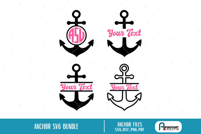 Anchor Svg Bundle SVG Pinoyart Kreatib