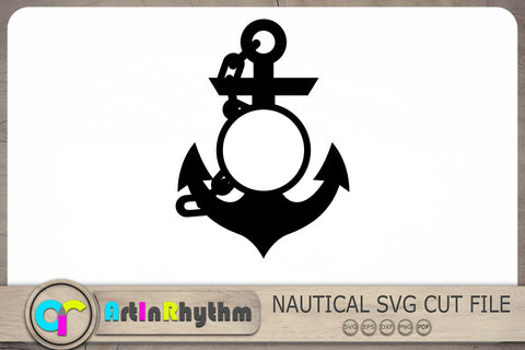 Anchor with chain Svg, Anchor Svg, Anchor Monogram Svg, Nautical Svg SVG Artinrhythm shop 