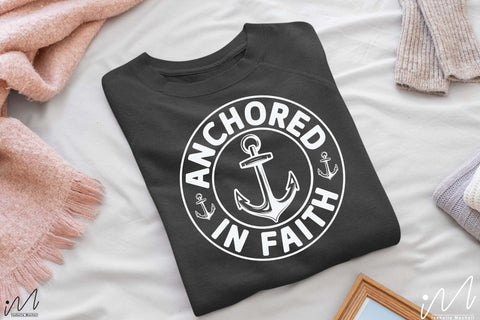 Anchored in faith shirt svg, Jesus svg, Faith svg, Storm svg, God svg, Faith svg, Storm t shirt svg, Christian t shirt svg, Digital file SVG Isabella Machell 