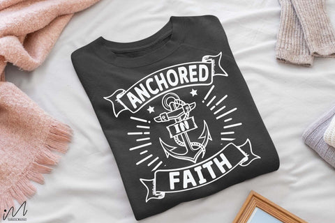 Anchored in faith svg, Jesus svg, Faith svg, Storm svg, God svg, Faith t sirt svg, Storm t shirt svg, Christian t shirt svg, Digital file SVG Isabella Machell 