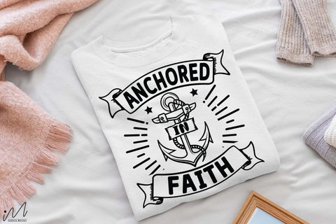 Anchored in faith svg, Jesus svg, Faith svg, Storm svg, God svg, Faith t sirt svg, Storm t shirt svg, Christian t shirt svg, Digital file SVG Isabella Machell 