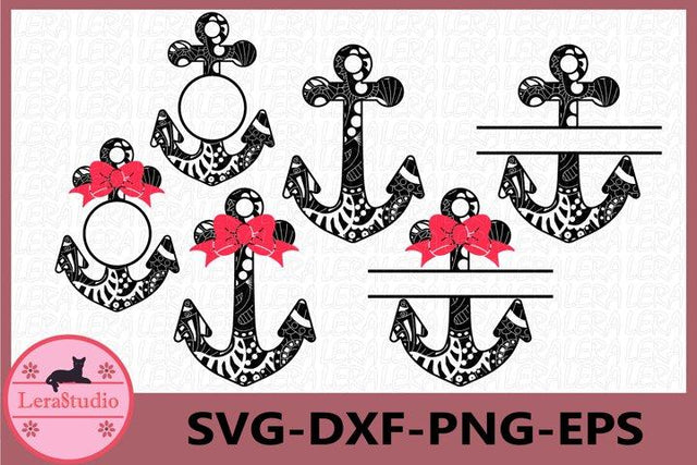 Anchors Zentangle svg SVG Lerastudio 