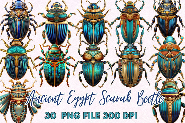 Ancient Egypt Scarab Beetle Sublimation Bundle Sublimation Regulrcrative 