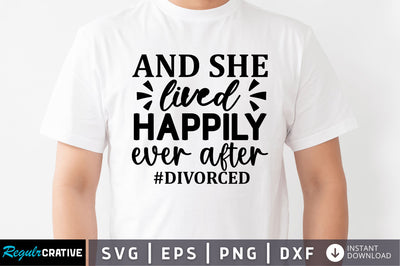 And she lived happily SVG SVG Regulrcrative 
