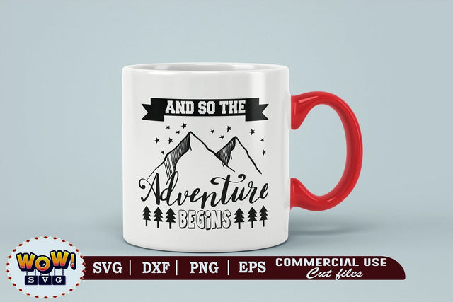 And so the adventure begins svg, Camping svg, RV svg, Dxf, Png SVG Wowsvgstudio 