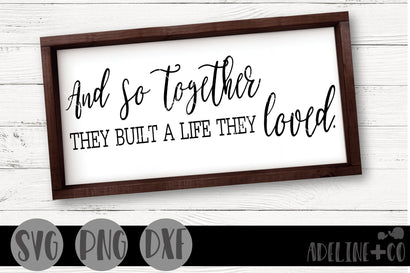And so together, they built a life they loved SVG Adeline&co 