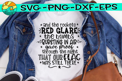 And The Rockets Red Glare- SVG PNG DXF EPS SVG On the Beach Boutique 