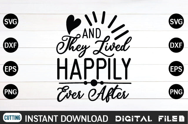 and they lived happily ever after svg SVG designer krishna 