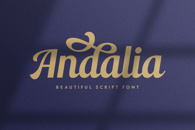 Andalia - Casual Script Font Arterfak Project 