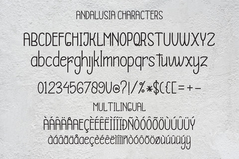 ANDALUSIA Font Rtceative 