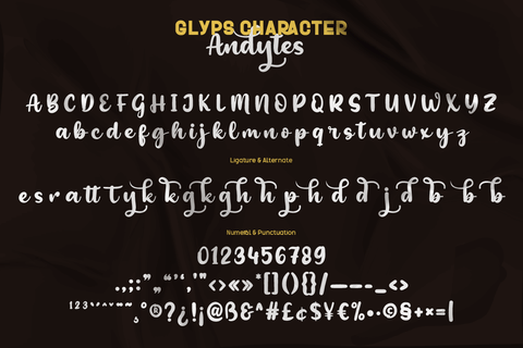 Andesytes Font twinletter 