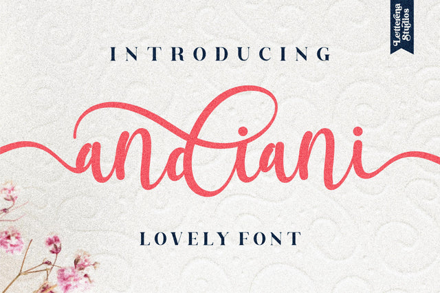 andiani Font Letterena Studios 