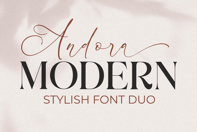 Andora Modern Font Duo Font Storytype Studio 