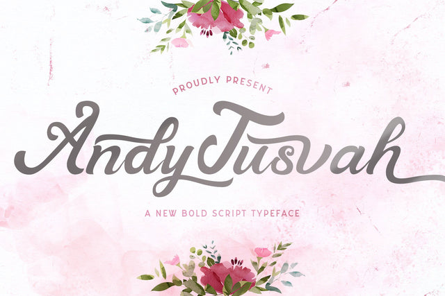 Andy Tusvah - Bold Script Font Font StringLabs 