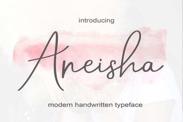 Aneisha Script Font Font Mrletters