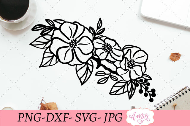 Anemone flower SVG, floral SVG SVG Amorclipart 