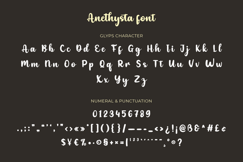 Anethysta Font twinletter 