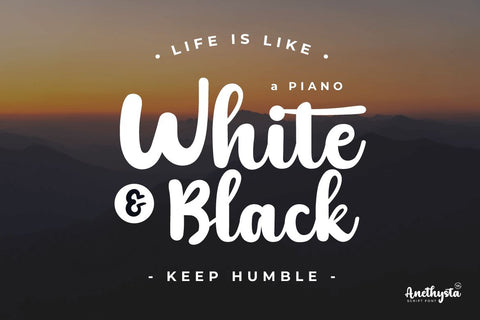 Anethysta Font twinletter 