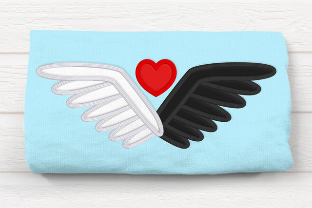 Angel and Demon Dual Wings Applique Embroidery Embroidery/Applique DESIGNS Risa Rocks It 