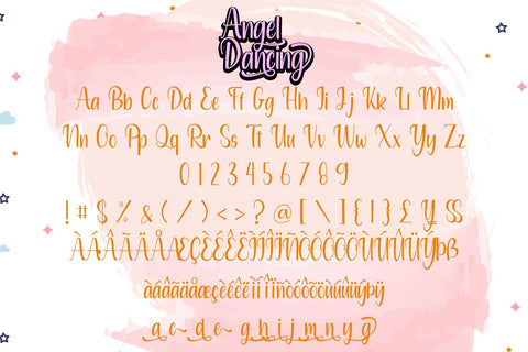Angel Dancing Font Supersemar Letter 