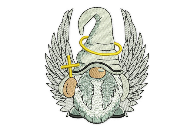 Angel Gnome Embroidery Design, Easter Embroidery Designs, Baptism, Christening Embroidery Designs Embroidery/Applique DESIGNS NextEmbroidery 