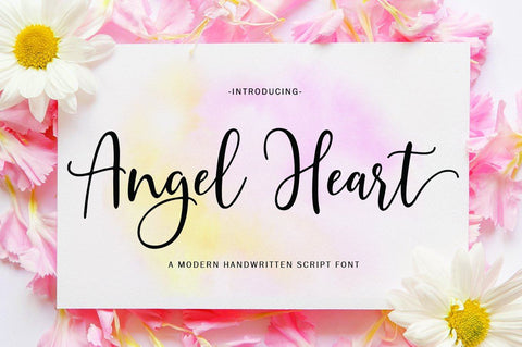 Angel Heart script Font Great Studio 
