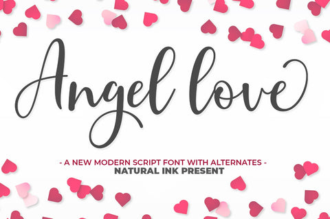 Angel love Font Studio Natural Ink 