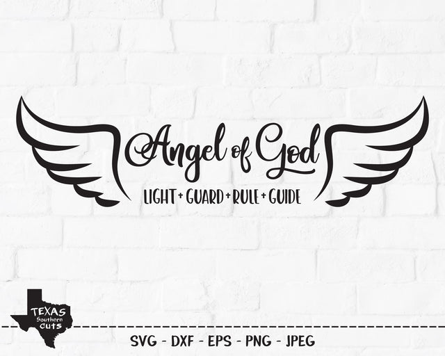 Angel Of God | Religious SVG SVG Texas Southern Cuts 