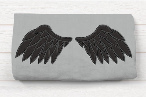 Angel or Demon Wings Applique Embroidery Embroidery/Applique DESIGNS Risa Rocks It 