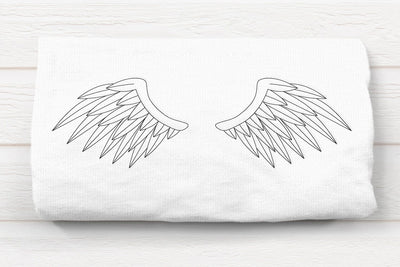 Angel or Demon Wings Linework Embroidery Embroidery/Applique DESIGNS Risa Rocks It 