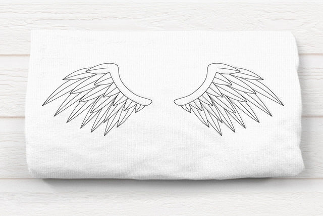 Angel or Demon Wings Linework Embroidery Embroidery/Applique DESIGNS Risa Rocks It 