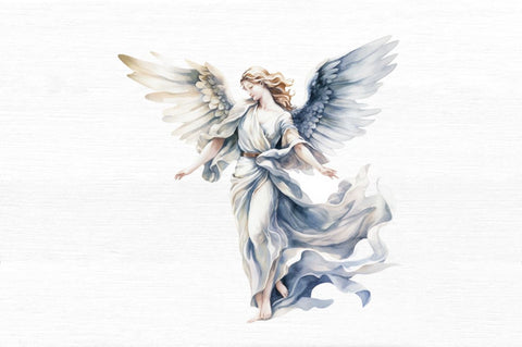 Angel Statue Watercolor Clipart Sublimation Regulrcrative 
