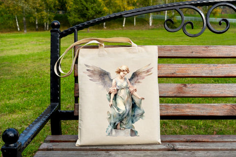 Angel Statue Watercolor Sublimation, Sublimation Regulrcrative 