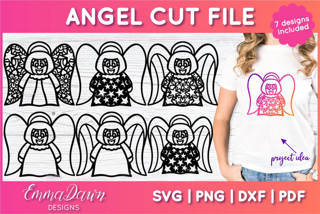Angel SVG SVG Emma Dawn Designs 