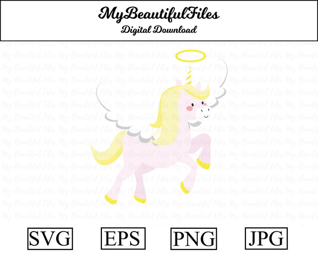 angel unicorn - animal SVG MyBeautifulFiles 