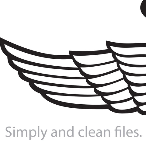 Angel wings and halo SVG TribaliumArtSF 