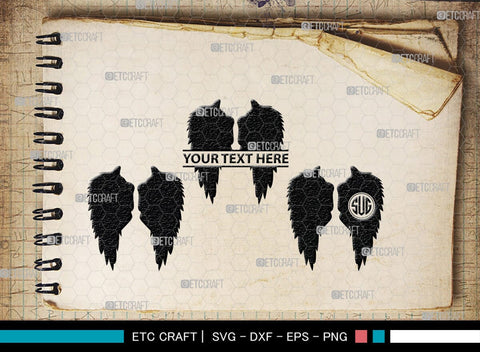 Angel Wings Silhouette, Angel Wings SVG, Angel Svg, Wings Svg, Halo Angel Svg, Angel Wings Bundle, SB00179 SVG ETC Craft 