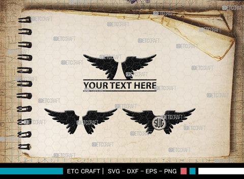 Angel Wings Silhouette, Angel Wings SVG, Angel Svg, Wings Svg, Halo Angel Svg, Angel Wings Bundle, SB00179 SVG ETC Craft 