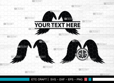 Angel Wings Silhouette, Angel Wings SVG, Angel Svg, Wings Svg, Halo Angel Svg, Angel Wings Bundle, SB00179 SVG ETC Craft 