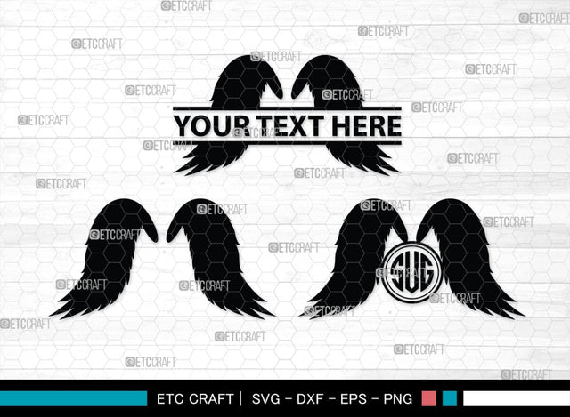 Angel Wings Silhouette, Angel Wings SVG, Angel Svg, Wings Svg, Halo Angel Svg, Angel Wings Bundle, SB00179 SVG ETC Craft 