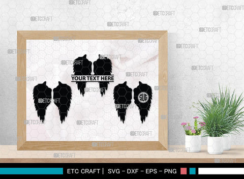 Angel Wings Silhouette, Angel Wings SVG, Angel Svg, Wings Svg, Halo Angel Svg, Angel Wings Bundle, SB00179 SVG ETC Craft 