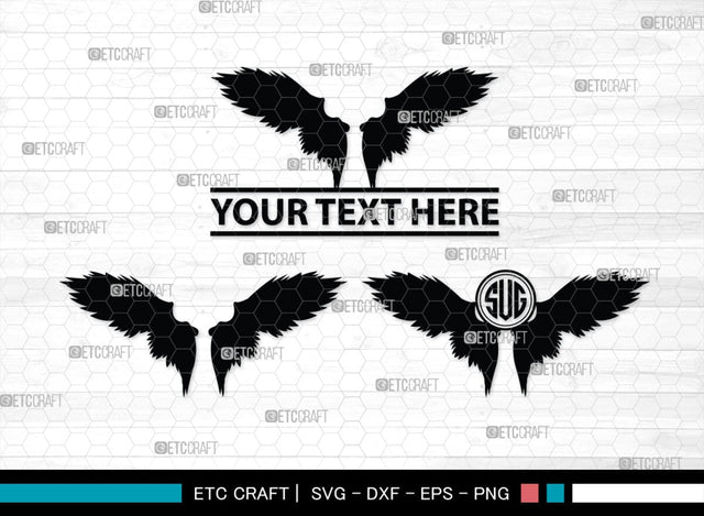 Angel Wings Silhouette, Angel Wings SVG, Angel Svg, Wings Svg, Halo Angel Svg, Angel Wings Bundle, SB00179 SVG ETC Craft 