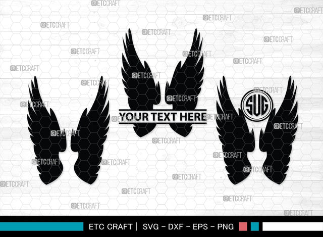 Angel Wings Silhouette, Angel Wings SVG, Angel Svg, Wings Svg, Halo Angel Svg, Angel Wings Bundle, SB00179 SVG ETC Craft 