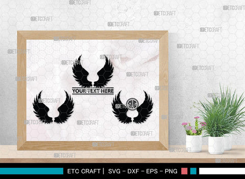 Angel Wings Silhouette, Angel Wings SVG, Angel Svg, Wings Svg, Halo Angel Svg, Angel Wings Bundle, SB00179 SVG ETC Craft 