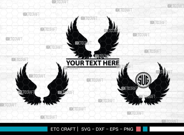 Angel Wings Silhouette, Angel Wings SVG, Angel Svg, Wings Svg, Halo Angel Svg, Angel Wings Bundle, SB00179 SVG ETC Craft 