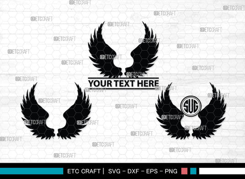 Angel Wings Silhouette, Angel Wings SVG, Angel Svg, Wings Svg, Halo Angel Svg, Angel Wings Bundle, SB00179 SVG ETC Craft 
