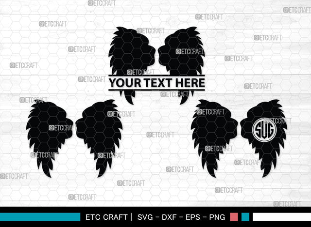 Angel Wings Silhouette, Angel Wings SVG, Angel Svg, Wings Svg, Halo Angel Svg, Angel Wings Bundle, SB00179 SVG ETC Craft 